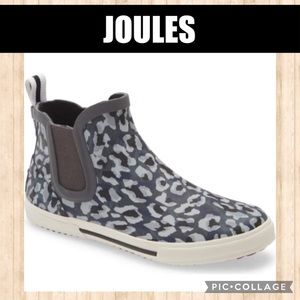 EUC JOULES Gray Leopard Rainwell Rainboots Sz 9